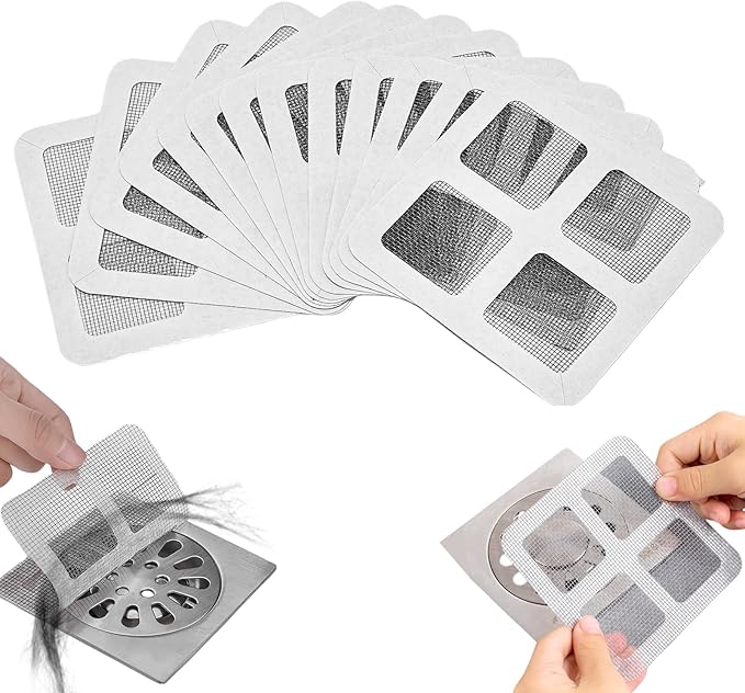 50Pcs Disposable Shower Drain Cover Hair Catcher, Disposable Floor Drain Sticker by Unknown