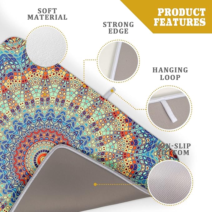 Bohemian Mandala Dish Drying Mat - Image 4