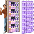 Windyun 40 Large over the Door Hanging Shoe Organizer Purple Mesh Pockets Shoe by Windyun