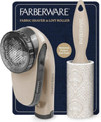 Farberware Fabric Shaver & Lint Remover Set–Battery Operated Sweater Shaver by BestBrands