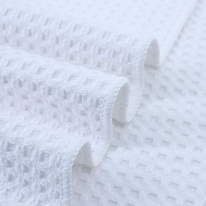 POLYTE Ultra Premium Microfiber Kitchen Dish Cloth Waffle Weave, 8 Pack - Image 4