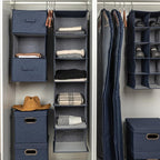 Household Essentials Hanging Cotton Blend Closet Organizer - Image 4