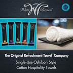 White Towel Services 8" x 8in Moist Cotton Towel Individually Wrapped - Image 2