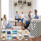 Waterproof Laundry Hamper Collapsible Laundry Basket Leather Handle Laundry Bag - Image 5
