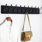 WEBI Coat Rack Wall Mount, 38 9/16" Long, 10 Tri Hooks - Image 3