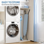 KINGBOARD Foldable Ironing Board Full Size, Iron and Ironing Board Set Standard - Image 7
