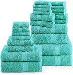 LANE LINEN 24 PCs 100% Cotton Bath Towels Set - Image 2