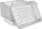Aluminum Pans Half Size, Extra Heavy Duty Disposable Foil Pans by NicoleHomeCollection