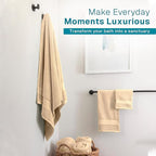 Fabdreams 100% Organic Cotton Bath Towel Set of 6 700 GSM Hotel Premium Plush - Image 6