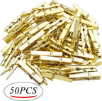 Jdesun 50 Pieces Photo Clips, Mini Plastic Picture Paper Clip Clothespins Peg - Image 2