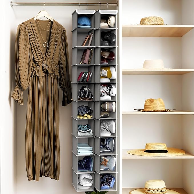 Simple Houseware 2 Pack 10 Shelves Hanging Organizer - Image 7