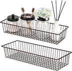 Farmhouse Decor Metal Wire Storage Organizer Bin Basket - Image 2
