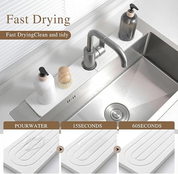 Premium Diatomite Stone Drying Mat - Image 2