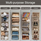 StorageWorks 6-Shelf Hanging Closet Organizer, Hanging Shelves - Image 7