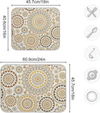 Mandala Ethnic Bohemian Ornament Dish Drying Mat - Image 5