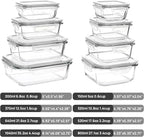 Vtopmart 8 Pack Glass Food Storage Containers - Image 2