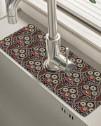 Patterned Sink Faucet Mat Kitchen Splash Guard Super Absorbent Drying Mat by BnhjsdwTablecloth