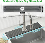 Diatomite Faucet Mat for Kitchen Sink - Image 2