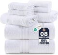 Utopia Towels 8 Piece Premium Towel Set, 2 Bath, 2 Hand, and 4 Washcloths by UTOPIATOWELS
