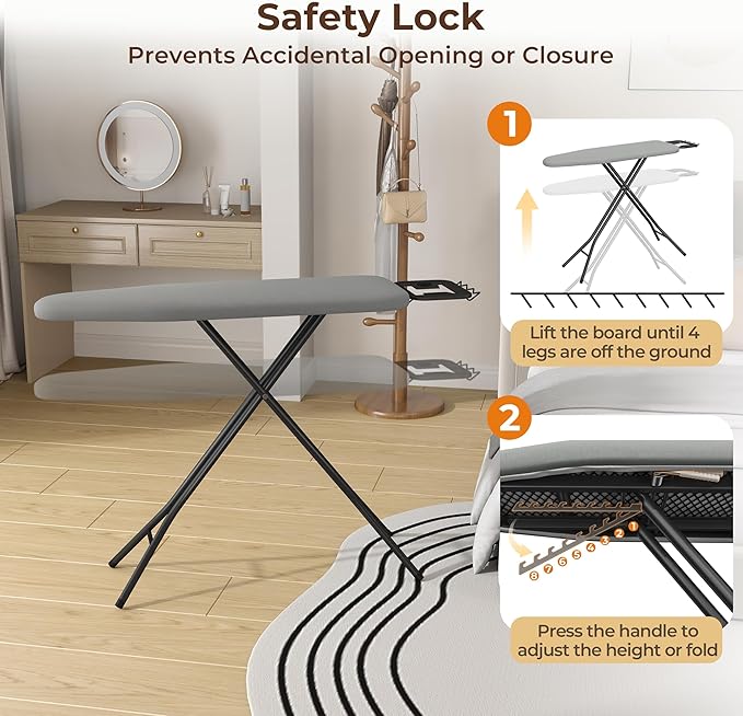 Yaheetech Foldable Ironing Board, Heavy Duty Iron Board - Image 5