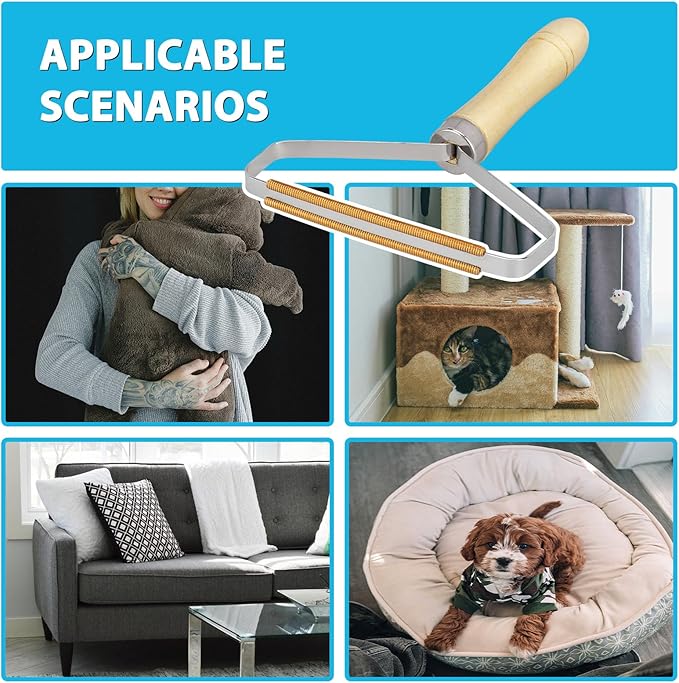 3 in 1 Carpet Rake Kit for Pet Hair Removal Tool - Image 6