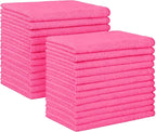 HOMEXCEL Pink Microfiber Cleaning Cloth, 24 Pack Absorbent Cleaning Rags by HOMEXCEL