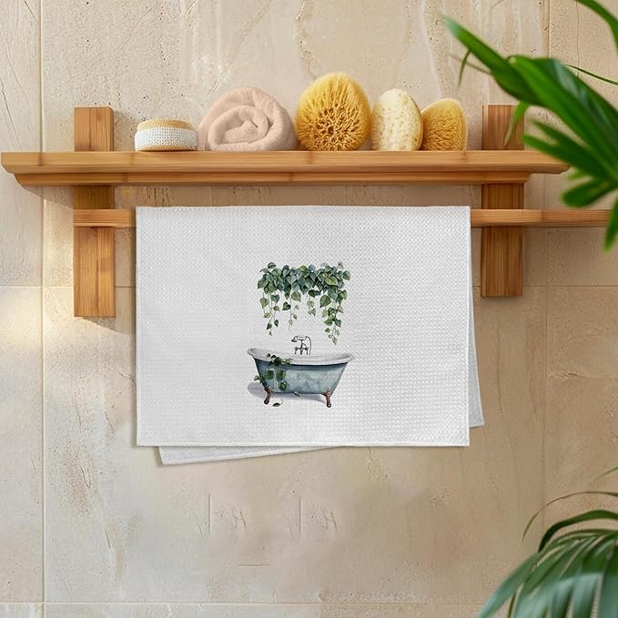 Sage Green Eucalyptus Hand Towels - Image 6