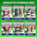 50PACK 5 Gallon Large Zipper Bags - Image 7