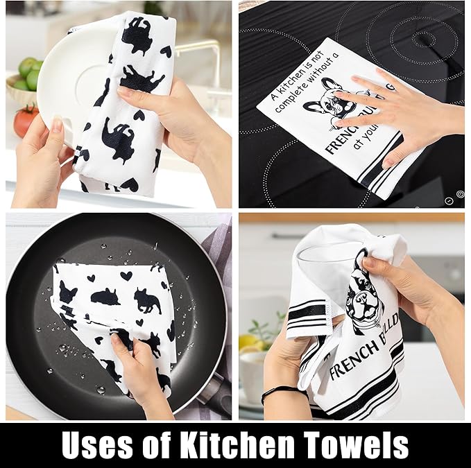 French Bulldog Kitchen Dish Towel - Image 5