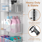 Over The Door Organizer, 8-tier Metal Door Organizer Hanging - Image 7