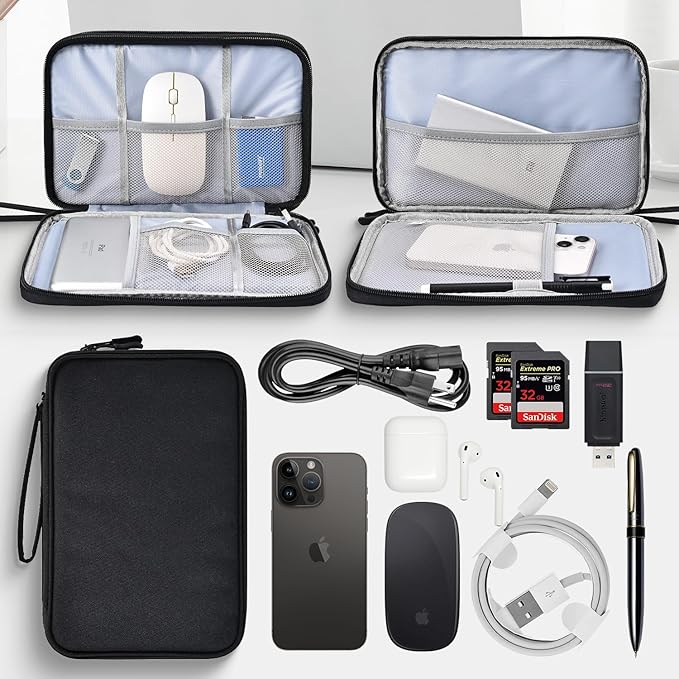 Large Electronics Travel Organizer Case, Electronic Accessories Carry Case - Image 3