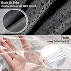 Waterproof Shelf Cover,Outdoor 600D Heavy Duty Dustproof Storage Shelves Cover,36''x14''x72'' Shelf Covers for Wire Shelving with Zippers,Storage Rack Covers with Clear Front - Image 4