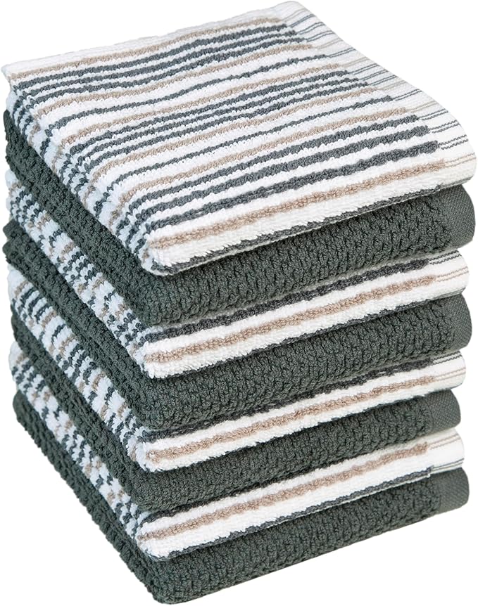 Bumble Towels Premium Dish Cloths 12"x12" | 100% Natural Ring Spun Cotton Tea by BumbleTowels
