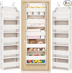 ULG 2 Pack 5-tier Over the Door Organizer Beige by ULG