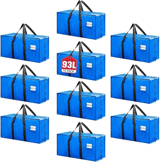 BETU Extra Large Moving Bags Heavy Duty Storage Bags by BETU