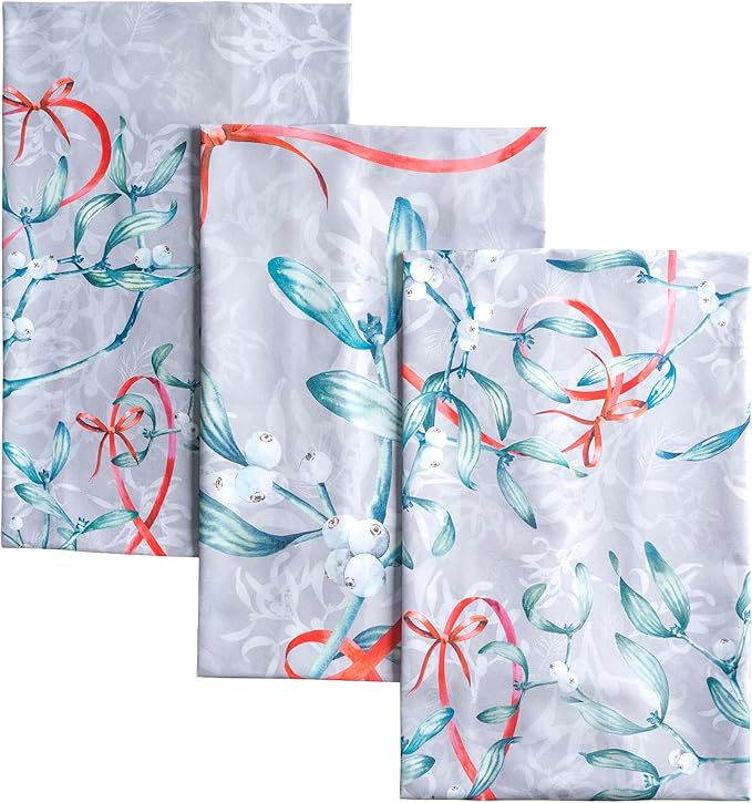 Maison d' Hermine Kitchen Towels Set of 3 100% Cotton 20" x 27.5" Reusable by MaisondHermine