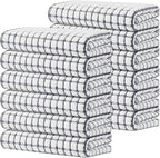 Kitinjoy Cotton 12 Pack Terry Kitchen Towels, 16 x 25 Inches Super Soft and by Kitinjoy
