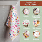 Maison d' Hermine Kitchen Towels Set of 3 100% Cotton 27.50" x 20" Reusable - Image 5
