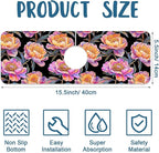 Colorful Peonies Sink Splash Guard Blooming Peonies Faucet Absorbing Mat Fast - Image 2