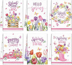 Breling Set of 6 Spring Kitchen Towels Tulip Dish Towel Flower Bathroom by Breling