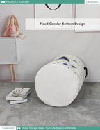 FANKANG Storage Basket, Nursery Hamper Canvas Laundry Basket Foldable - Image 6