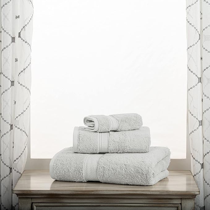 SUPERIOR Solid Egyptian Cotton Towel Set, Hand Towel 20” x 30”, Bath Towel 30” - Image 2