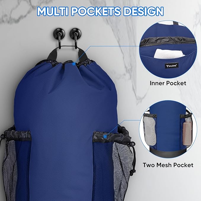 BALEINE 150L Laundry Bag Backpack, 900D Oxford Fabric Large Travel Laundry Bags - Image 4