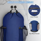 BALEINE 2PK 120L Laundry Bag Backpack, 900D Oxford Fabric Large Travel Laundry - Image 4