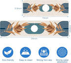 Abstract Blue Minimalistic Sink Faucet Absorbing Mat Sink Splash Guard Faucet - Image 3