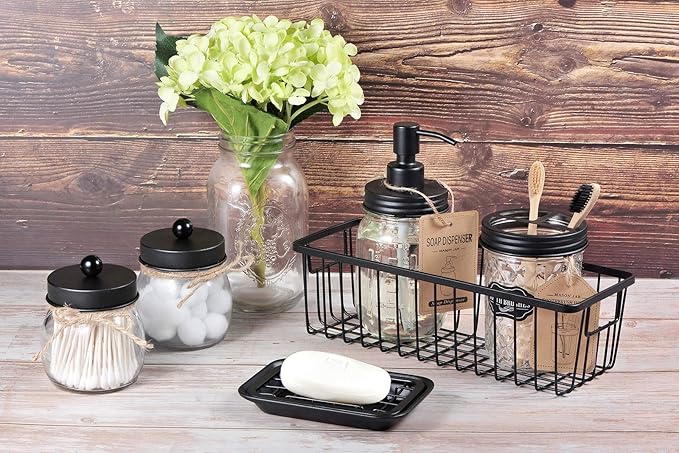 SheeChung Farmhouse Decor Metal Wire Bathroom Storage Organizer Basket Bins - Image 7