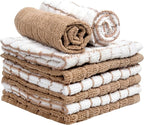 Bumble Premium Cotton Dish Cloths 12" x 12"| Tan Design | 405 GSM | Highly - Image 4