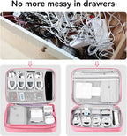 DDgro Electronic Cable Organizer Bag, Large Travel Cord Storage Case - Image 4