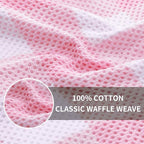 Homaxy 100% Cotton Waffle Weave Check Plaid Kitchen Towels, 13 x 28 Inches - Image 7