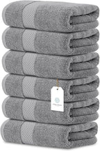 White Classic Luxury Light Gray Hand Towels - Image 9
